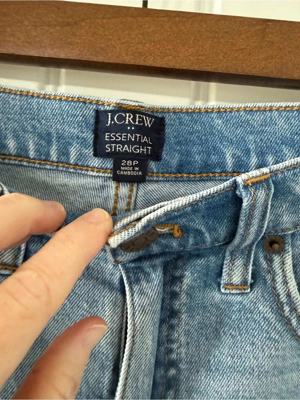 Lot Bundle 2 pairs J. Crew Ankle Crop Denim Jeans - Frayed Hem Size 28 Petite